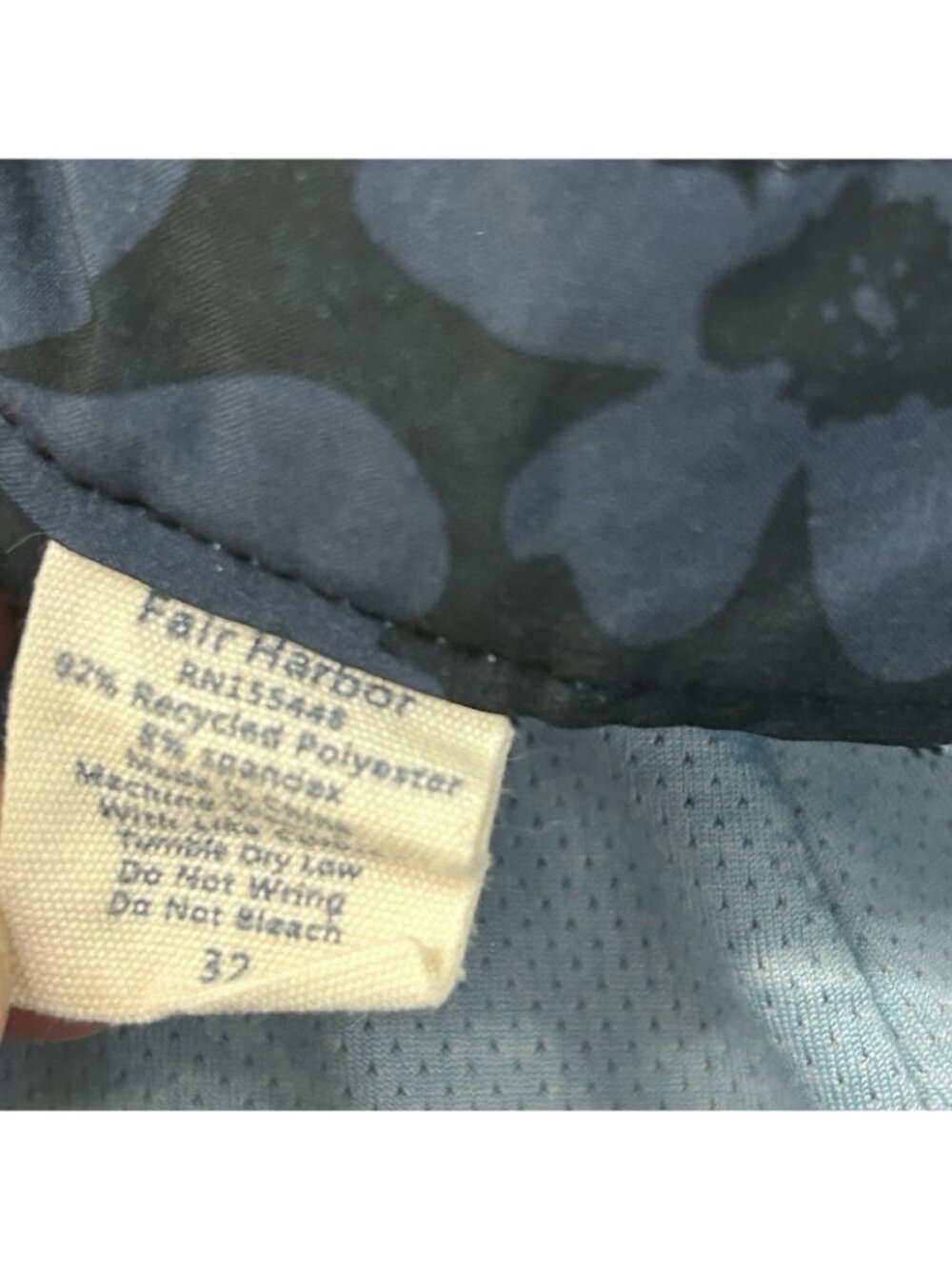 Fair Harbor Men’s 32 The Sextant Trunk Navy Blue Floral Print Board Swim Shorts - Picture 6 of 16